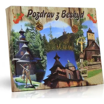 Bonboniéra Selllot, s.r.o., K Hájům 34, 155 00 Praha 5 - Vyrobeno na Ukrajině Plněné čokoládové pohárky - Pozdrav z Beskyd 110g