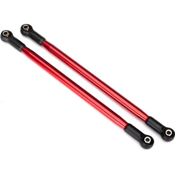 RC vybavení 1:8 Traxxas Desert Racer TQi: Hliníkové ojničky 20x206mm červené (2)