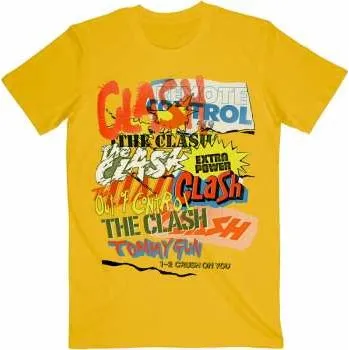 Merch The Clash: Tričko Singles Collage Text XXL