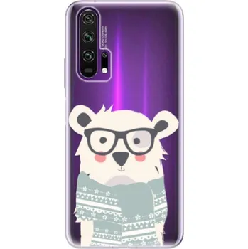 Odolné silikonové pouzdro iSaprio - Bear with Scarf - Honor 20 Pro