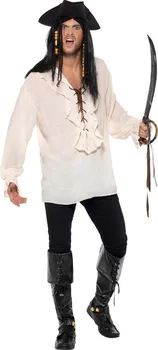 Karnevalový kostým Smiffys Pirátská košile smetanová M