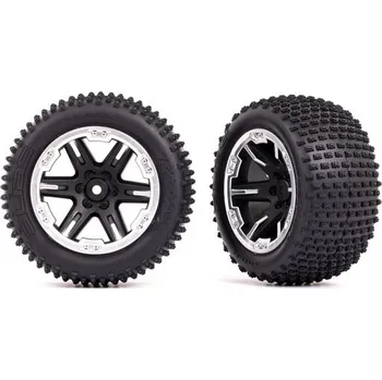 RC vybavení Traxxas kolo 2.8", disk RXT černý/polomatný chrom, pneu Alias (2) (2WD zadní)