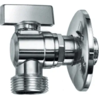 Vodovodní kohout Kohout kulový rohový 1/2"x3/4" pračkový (roháček k myčce) - chrom 555 CR