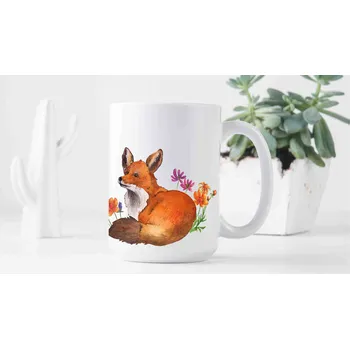 ePiPí Velký keramický hrnek 450 ml - Liška