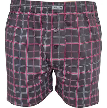 Trenýrky Andrie PS 5609 tmavě šedé pánské trenýrky Barva: šedá tmavá, Velikost: M