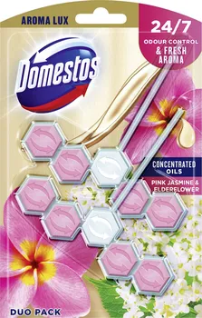 Čisticí prostředek na WC Domestos Aroma Lux 2 x 55 g Pink Jasmine & Elderflower 