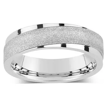 Prsten Snubní prsten z chirurgické oceli pro muže a ženy velikost obvod 68 mm KMR9617-68