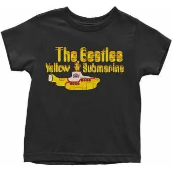 Merch The Beatles: Dětské Toddler Tričko Yellow Submarine Logo The Beatles & Sub 2 roky