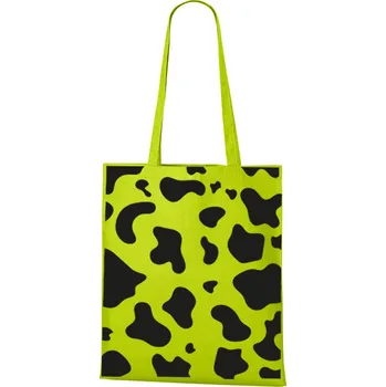 Plátěná taška Kravský vzor, Barva Limetková, Velikost 40×45 cm, Canvas Nákupní taška Bezvatriko.cz 1114