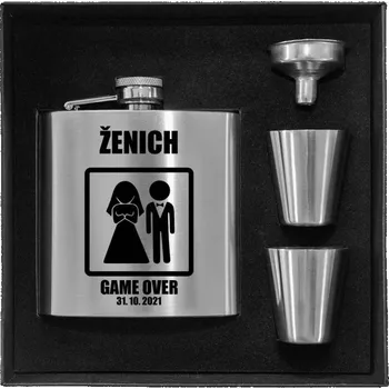 Placatka Placatka v krabičce Game over - ženich s datem