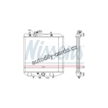 Chladič motoru Chladič motoru NISSENS 61749