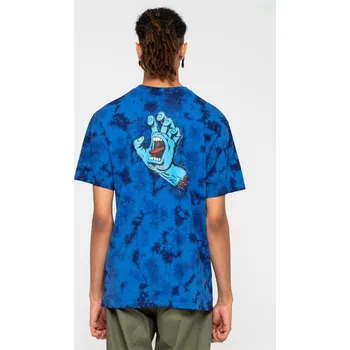 SANTA CRUZ triko - Screaming Hand Chest T-Shirt Royal Cloud Dye (ROYAL CLOUD DYE2578)