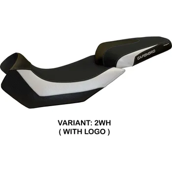 Moto sedlo TPZ Italia Potah sedla Aprilia Caponord 1200 (13-17) Nuoro 2 model potah sedla: bez loga2WH (white)