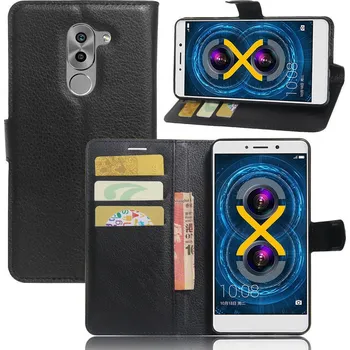 Pouzdro na mobilní telefon HONOR 6X - pouzdro (kryt obal) peněženka se stojánkem - černé