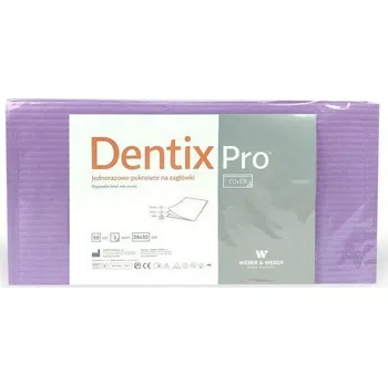 Návleky DentixPro na opěrku hlavy 28 x 32 cm, fialová, 50 ks