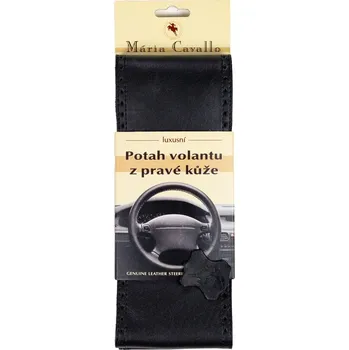 Potah sedadla Maria Cavallo Kožený potah volantu z pravé kuže velikost A černý