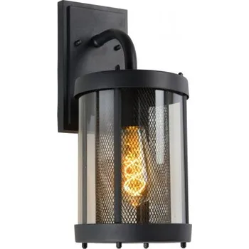 Nástěnné svítidlo LUCIDE MAKKUM Wall Light IP23 E27 H38cm Black, nástěnné svítidlo