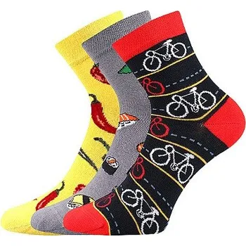 Pánské ponožky Ponožky Lonka DEDOT - balení 3 různé páry mix C 43-46 (29-31)