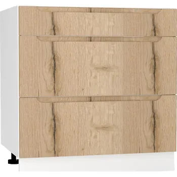 Kuchyňská skříňka Kuchyňská Skříňka Zoya D80s/3 Dub Halifax /Bílý