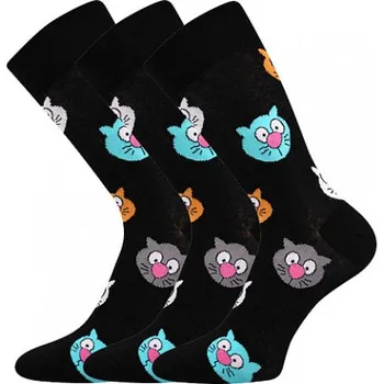 ponožky Twidor - balení 3 páry 43-46 (29-31) kočky