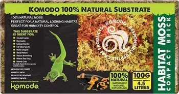 Podestýlka pro terarijní zvíře Komodo Habitat Moss lisovaný 100 g