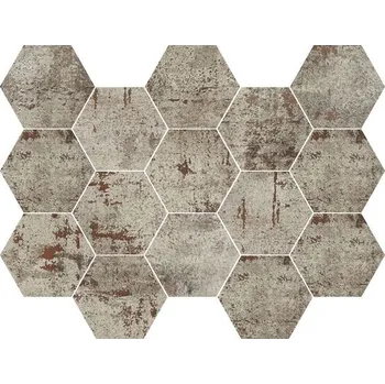 Stavební materiál EBS Metalo hexagon 22,5x32,5 silver