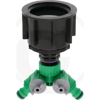 BOVRAM IBC system Adaptér IBC dlouhý S60x6 s 2cestným ventilem