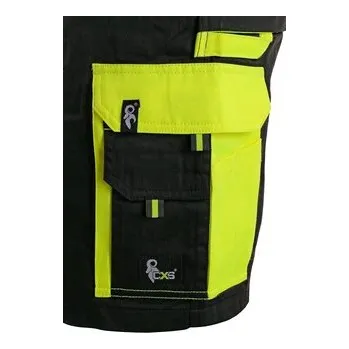 pracovní kraťasy Zahradníky CXS SIRIUS BRIGHTON, zimní, pánské, černo-žluté, vel.44-46