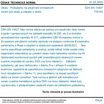 Příslušenství k deskovým hrám ČSN EN 13427 - Obaly - Požadavky na používání evropských norem pro obaly a odpady z obalů - Tisk