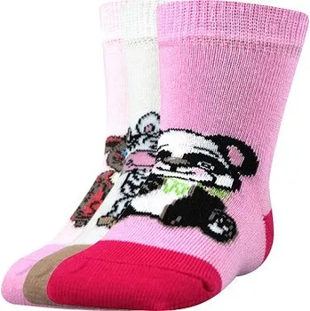 Kojenecké oblečení Kojenecké ponožky Boma FILÍPEK 01 ABS protiskluzové - balení 3 páry v barevném mixu 9-11 (14-16) mix B / holka