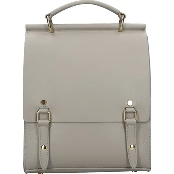 Městský batoh Dámský kožený batoh Italia Magdalen - šedá