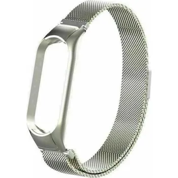 Ostatní příslušenství k chytrým hodinkám eses Milánský tah pro Xiaomi Mi Band 3 a Xiaomi Mi Band 4 - Stříbrný