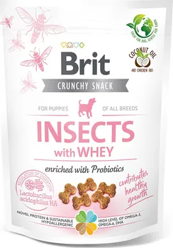 Pamlsek pro psa Brit Care Dog Crunchy Cracker Puppy Insects with Whey 200 g
