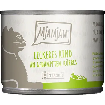 Krmivo pro kočku MjAMjAM vynikající hovězí maso na pařené dýni 24x200g