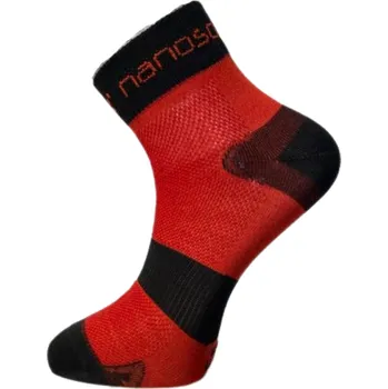 Pánské ponožky nanosox SPORT CYKLON ponožky .49-50 .černo-červená