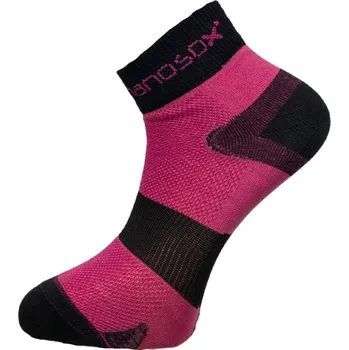Pánské ponožky nanosox SPORT CYKLON ponožky .49-50 .černo-růžová
