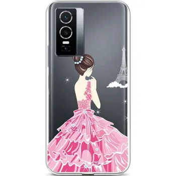 Pouzdro na mobilní telefon Kryt Vivo Y76 5G silikon Pink Princess (obal neboli pouzdro na Vivo Y76 5G)