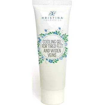 Masážní přípravek Hristina Přírodní ochlazující gel pro unavené nohy a křečové žíly 100 ml