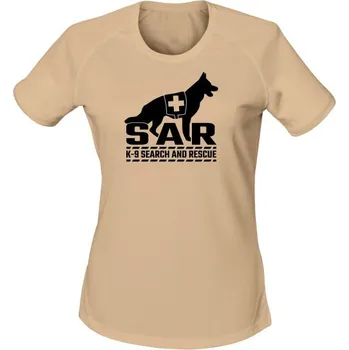 Dámské tričko Dámské funkční tričko K9 - SAR - písková