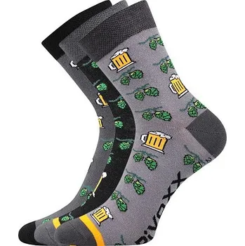 Pánské ponožky Sportovní ponožky VoXX PIVOXX- balení 3 páry v barevném mixu 29-31 (43-46) mix III