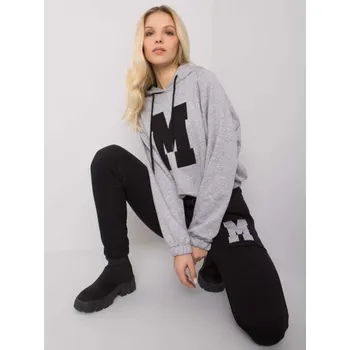 Dámská souprava s nášivkou DANIELLE černošedá