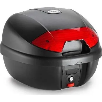 Zavazadlo na motocykl Kappa K30N - černý nelakovaný kufr (30 l) na motorku a skůtr