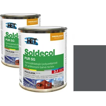 barva na kov Soldecol PUR SG 0,75 L RAL 7015