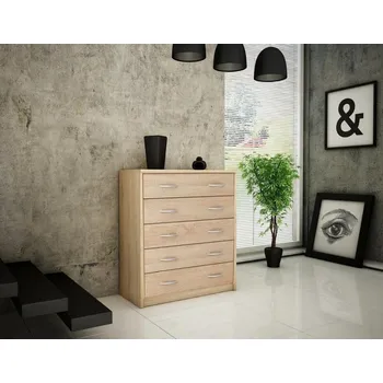 Komoda Casarredo Komoda AGNES/HIT 5S dub sonoma