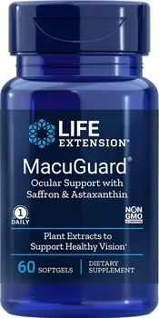 Přírodní produkt Life Extension MacuGuard Ocular Support s Astaxanthinem 60 cps.