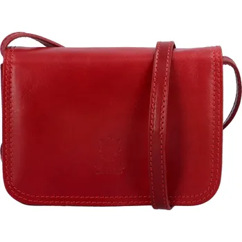 Módní dámská kožená crossbody kabelka Sofii, červená