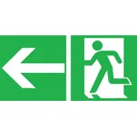 Tabulka – Nouzový východ vlevo, šipka vlevo, 40 × 20 cm, hliník