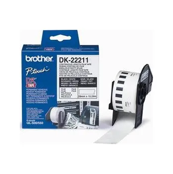 Pásek do tiskárny Originál bílá filmová role Brother DK-22211, šířka 29 mm x délka 15,24 m