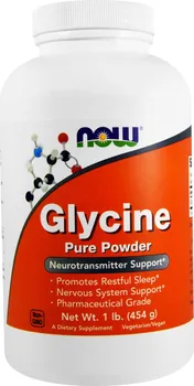 Přípravek na podporu paměti a spánku Now Foods Glycin 454 g
