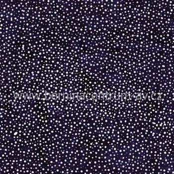 Hoffman 3019-073 bali batika puntík modrá bavlněná látka patchwork